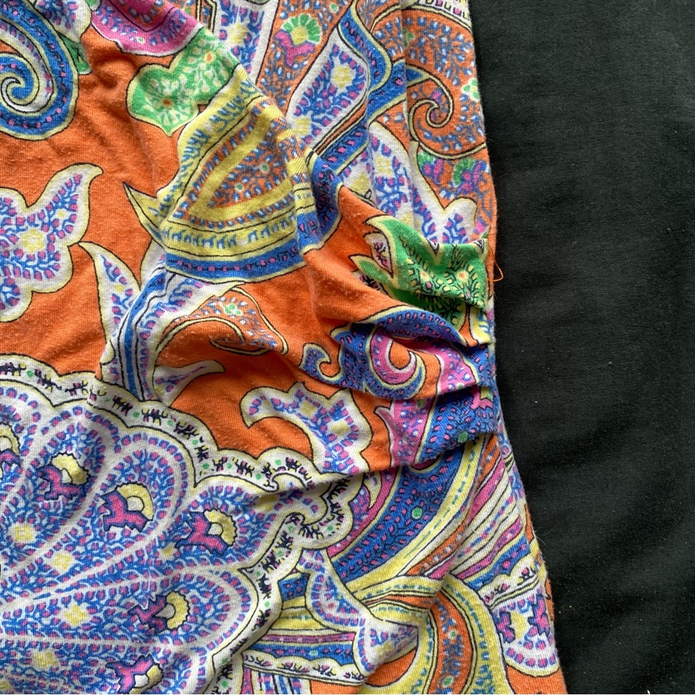 Lauren Ralph Lauren Orange Paisley Sleeveless Tank - Picture 5 of 7